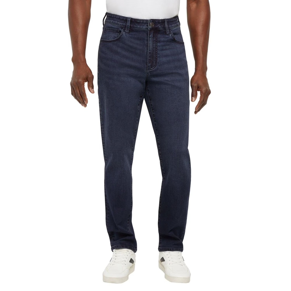 NWT Express Mens Slim Fit Denim Jeans 30x32 Dark Wash Blue Stretch Cotton Twill